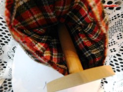 wood plaid doll c